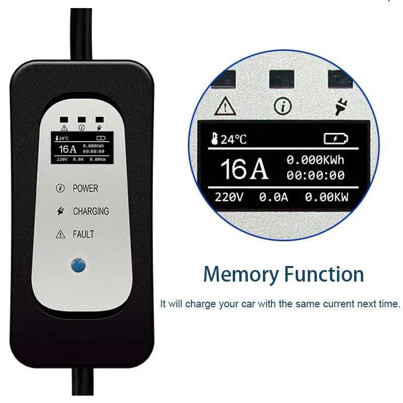 EV-Ladegerät Typ 2 iec62196 Typ 1 EVSE EV-Ladekabel 16A EU-Stecker für Elektrofahrzeuge