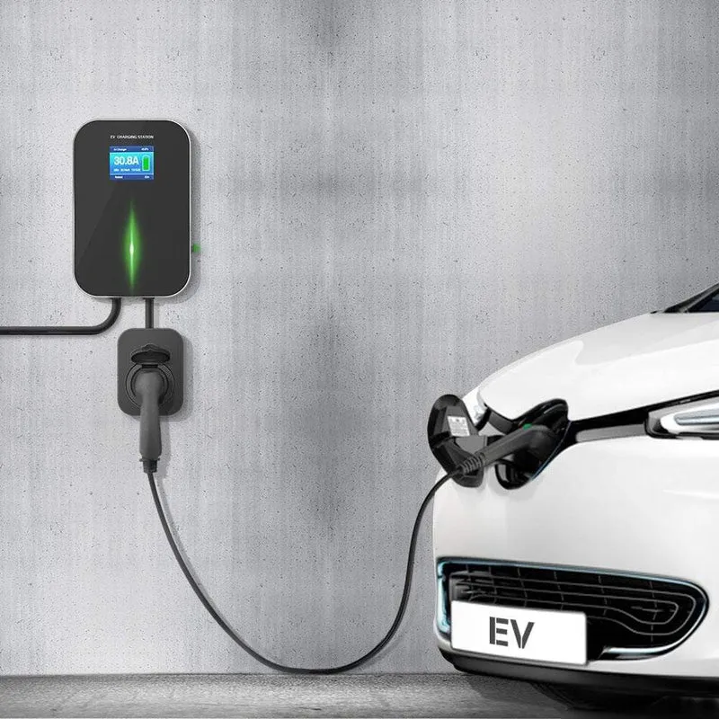 IEVISON 32A 3-Phasen-22-kW-EV-Ladegerät Wallbox Ladestation für Elektrofahrzeuge Typ 2-Buchse IEC 62196-2 mit kostenlosem Halter