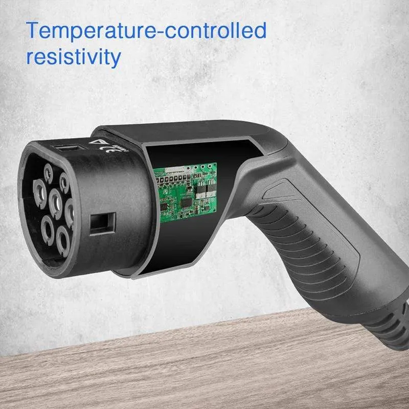 Typ2 EV-Ladegerät, Stufe 16/24/32 A, tragbares Elektrofahrzeug, CEE-Stecker, 220 V–240 V, EVSE-Autoladekabel, IEC 62196-2, 6 m