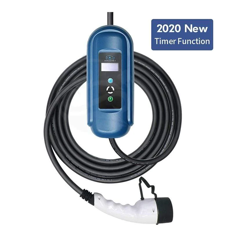 Wallbox 16A 3Phase Level 2 AC Ev Ladegerät 11kw Evse Ladegerät Tragbares Ladegerät Elektrofahrzeug Autoladegerät Typ 2 IEC62196 Typ 1