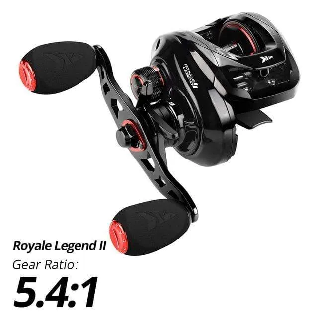 Royale Legend II & GT Baitcastingrolle 7.2:1 5.4:1 Übersetzungsverhältnis Rolle Süßwasser Aluminiumspule 8 KG Drag Angelspule