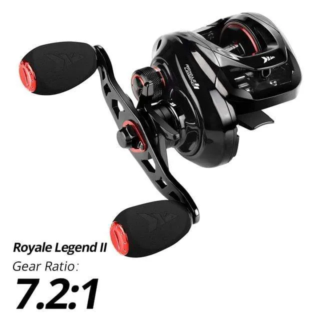 Royale Legend II & GT Baitcastingrolle 7.2:1 5.4:1 Übersetzungsverhältnis Rolle Süßwasser Aluminiumspule 8 KG Drag Angelspule
