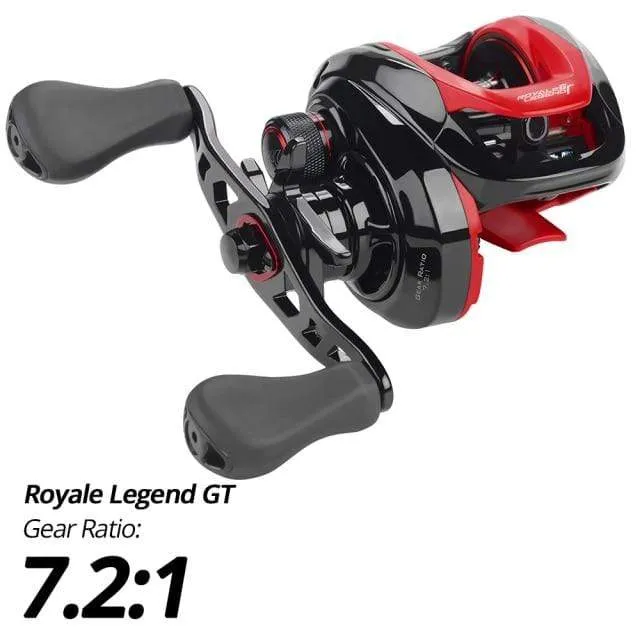 Royale Legend II & GT Baitcastingrolle 7.2:1 5.4:1 Übersetzungsverhältnis Rolle Süßwasser Aluminiumspule 8 KG Drag Angelspule