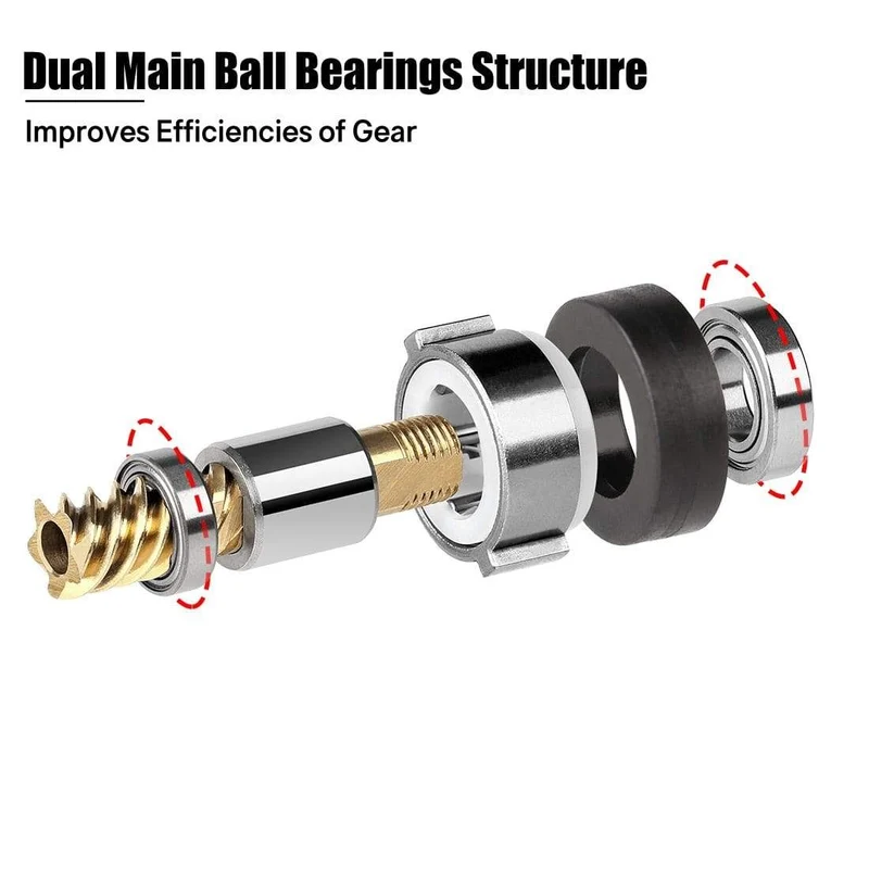 TREANT III Serie 5.0:1 5.8:1 Angelrolle 1000-6000 MAX Drag 28lb Spinnrolle zum Angeln Doppellagersystem