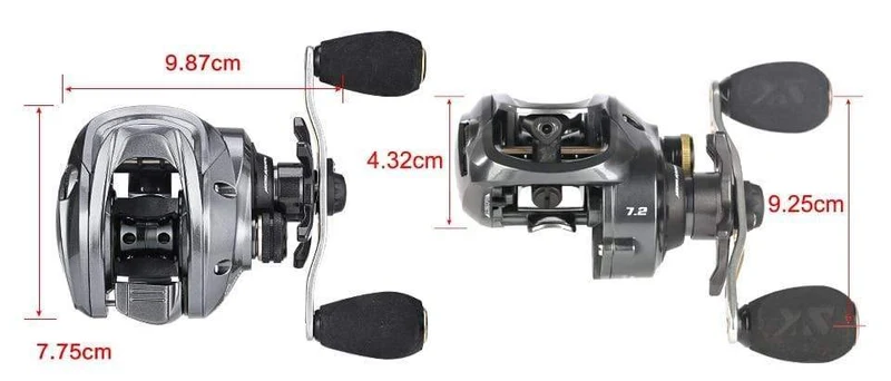 SeaKnight Marke FALCON/FALCAN2 Serie Baitcasting Angelrolle 7.2:1 8.1:1 Ultra-Linght 190g MAX Drag Power 18LB Lange Casting