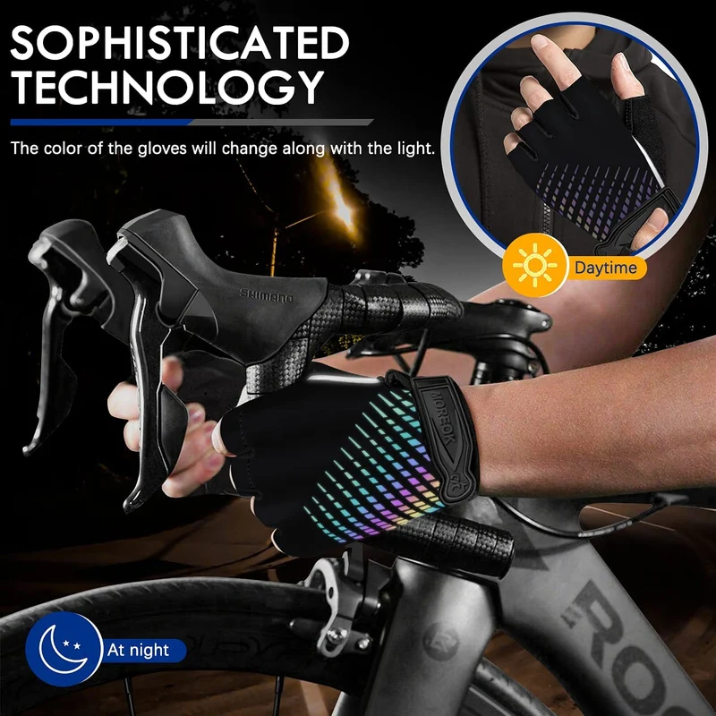 Fahrradhandschuhe Gel Stoßfeste MTB Rennradhandschuhe Atmungsaktive, langlebige Fahrradhandschuhe Rutschfeste Fahrradhandschuhe für Männer und Frauen
