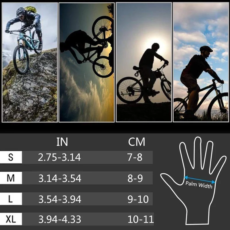 Fahrradhandschuhe Gel Stoßfeste MTB Rennradhandschuhe Atmungsaktive, langlebige Fahrradhandschuhe Rutschfeste Fahrradhandschuhe für Männer und Frauen