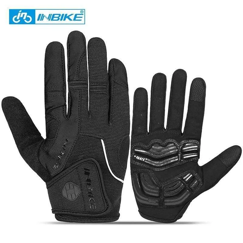 Fahrradhandschuhe mit Gelpolster, Vollfinger, Rennrad, Outdoor-Sport, Skihandschuhe, Herren und Damen, Rennsport, Klettern, MTB-Fahrradhandschuhe