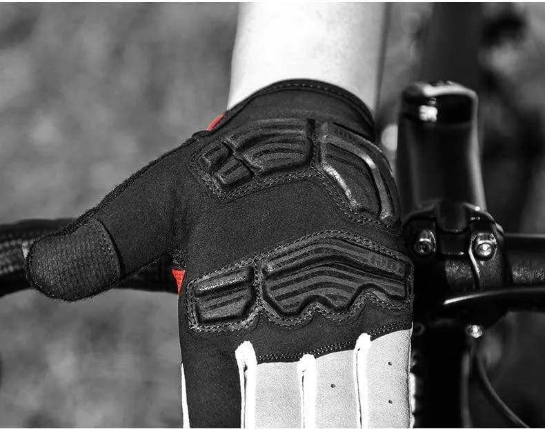 Fahrradhandschuhe mit Gelpolster, Vollfinger, Rennrad, Outdoor-Sport, Skihandschuhe, Herren und Damen, Rennsport, Klettern, MTB-Fahrradhandschuhe
