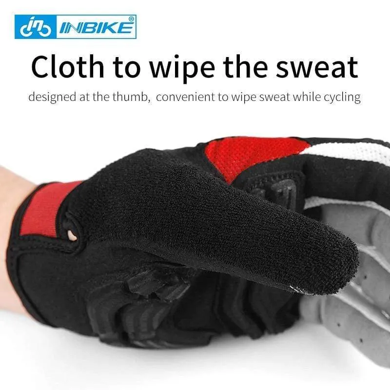 Fahrradhandschuhe mit Gelpolster, Vollfinger, Rennrad, Outdoor-Sport, Skihandschuhe, Herren und Damen, Rennsport, Klettern, MTB-Fahrradhandschuhe
