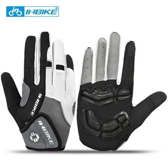 Fahrradhandschuhe mit Gelpolster, Vollfinger, Rennrad, Outdoor-Sport, Skihandschuhe, Herren und Damen, Rennsport, Klettern, MTB-Fahrradhandschuhe