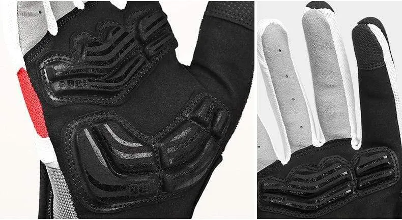 Fahrradhandschuhe mit Gelpolster, Vollfinger, Rennrad, Outdoor-Sport, Skihandschuhe, Herren und Damen, Rennsport, Klettern, MTB-Fahrradhandschuhe
