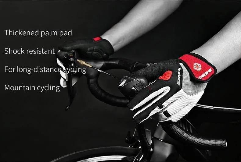 Fahrradhandschuhe mit Gelpolster, Vollfinger, Rennrad, Outdoor-Sport, Skihandschuhe, Herren und Damen, Rennsport, Klettern, MTB-Fahrradhandschuhe