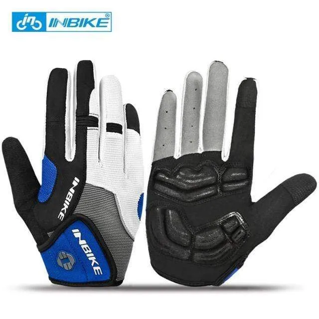 Fahrradhandschuhe mit Gelpolster, Vollfinger, Rennrad, Outdoor-Sport, Skihandschuhe, Herren und Damen, Rennsport, Klettern, MTB-Fahrradhandschuhe