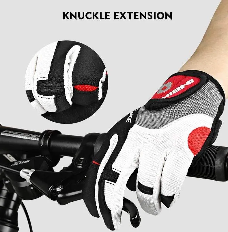 Fahrradhandschuhe mit Gelpolster, Vollfinger, Rennrad, Outdoor-Sport, Skihandschuhe, Herren und Damen, Rennsport, Klettern, MTB-Fahrradhandschuhe