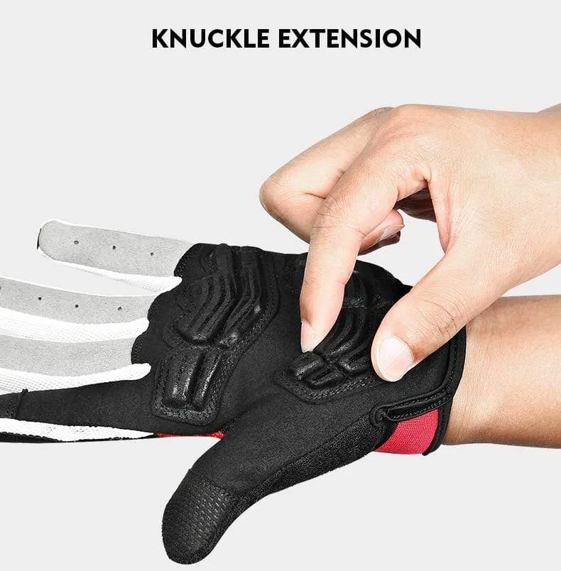 Fahrradhandschuhe mit Gelpolster, Vollfinger, Rennrad, Outdoor-Sport, Skihandschuhe, Herren und Damen, Rennsport, Klettern, MTB-Fahrradhandschuhe