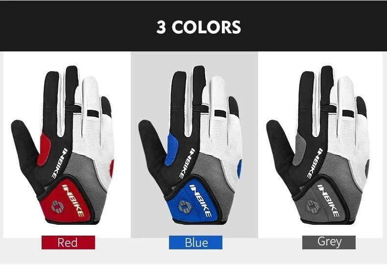 Fahrradhandschuhe mit Gelpolster, Vollfinger, Rennrad, Outdoor-Sport, Skihandschuhe, Herren und Damen, Rennsport, Klettern, MTB-Fahrradhandschuhe