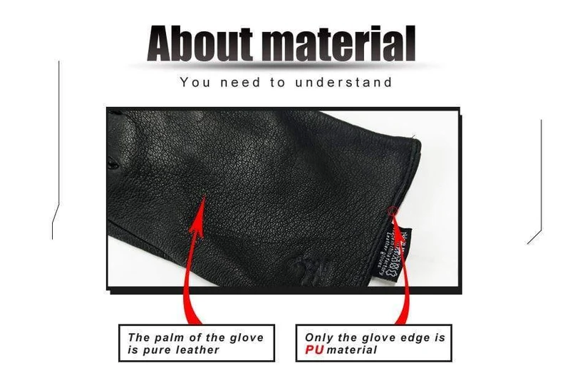 Winterhandschuhe aus Hirschleder für Herren, warm, weich, schwarzes Nähdesign, Herren-Fäustlinge imitieren Kaninchenhaar, 70 % Wollfutter-07