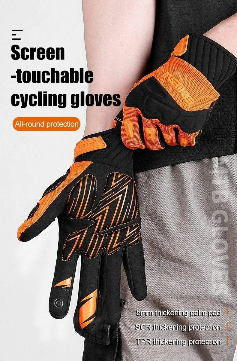 Mountainbike Handschuhe Herbst Winter Touchscreen Männer Frauen MTB Fahrrad Radfahren Handschuhe Volle Finger Stoßfest Sport Handschuhe