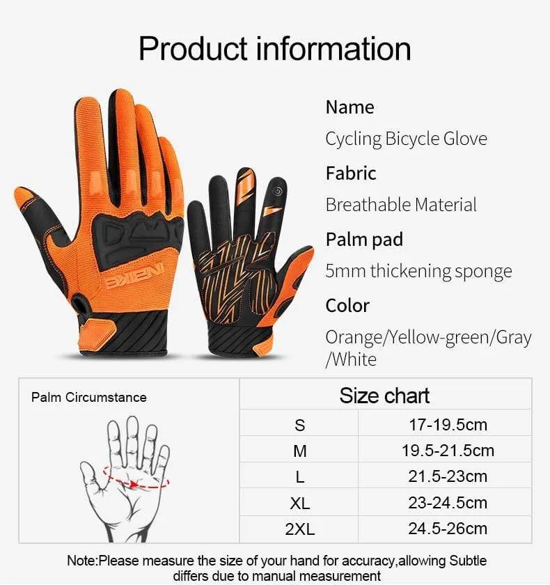 Mountainbike Handschuhe Herbst Winter Touchscreen Männer Frauen MTB Fahrrad Radfahren Handschuhe Volle Finger Stoßfest Sport Handschuhe