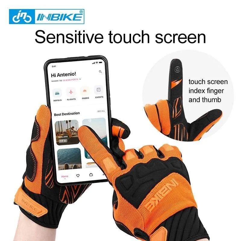Mountainbike Handschuhe Herbst Winter Touchscreen Männer Frauen MTB Fahrrad Radfahren Handschuhe Volle Finger Stoßfest Sport Handschuhe