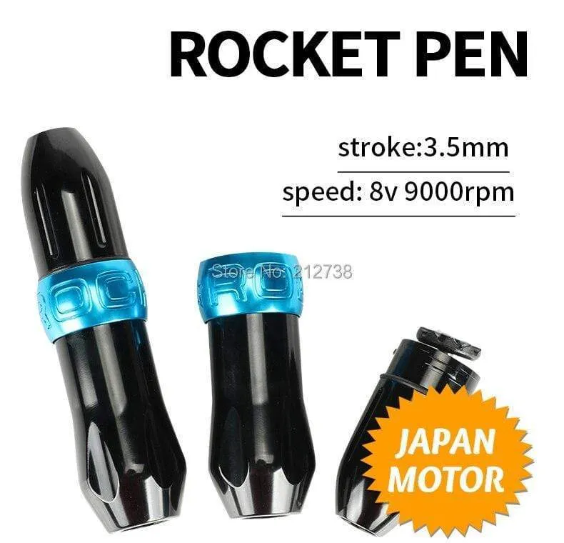 Cartridge Rocket V1 Pen Rotary Tattoo Maschine Kits RCA Anschluss Shader Liner 6 Farben Verschiedene Tattoo-Ausrüstung