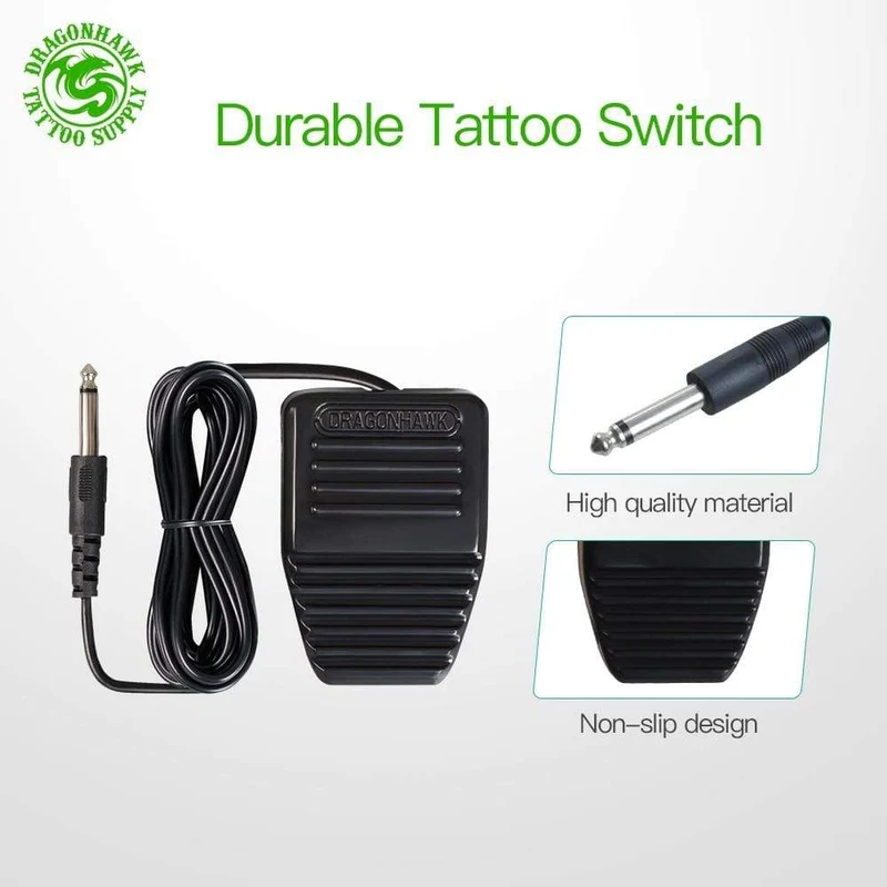Mast Magi Makeup Rotary Tattoomaschine mit zwei Strichen, Stift, LCD-Stromversorgungsset mit Silikonhülle, Patronennadelset