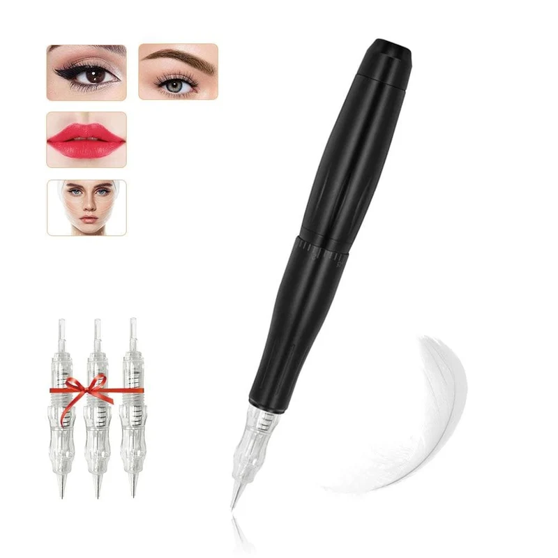 BMX Permanent Make-Up Maschine Tattoo Stift Professionelle Digitale tattoo Maschine PMU Maschine Sets mit Patronen Augenbrauen Lip LW002