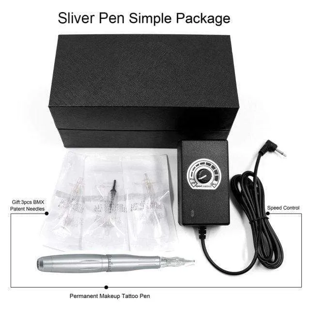 BMX Permanent Make-Up Maschine Tattoo Stift Professionelle Digitale tattoo Maschine PMU Maschine Sets mit Patronen Augenbrauen Lip LW002