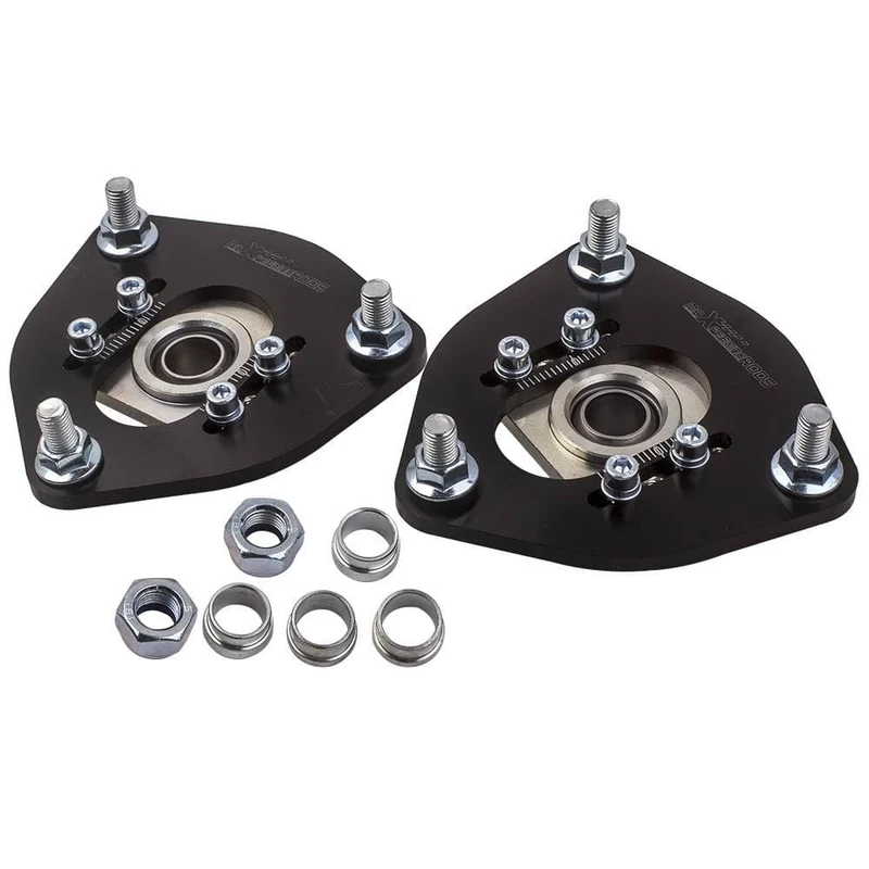 2 Stück Sturzplatten für Nissan S13 S14 Silvia 180SX 200SX 240SX 1989 1990 1991 1992 1993–1998, oben montiertes vorderes Gewindefahrwerk