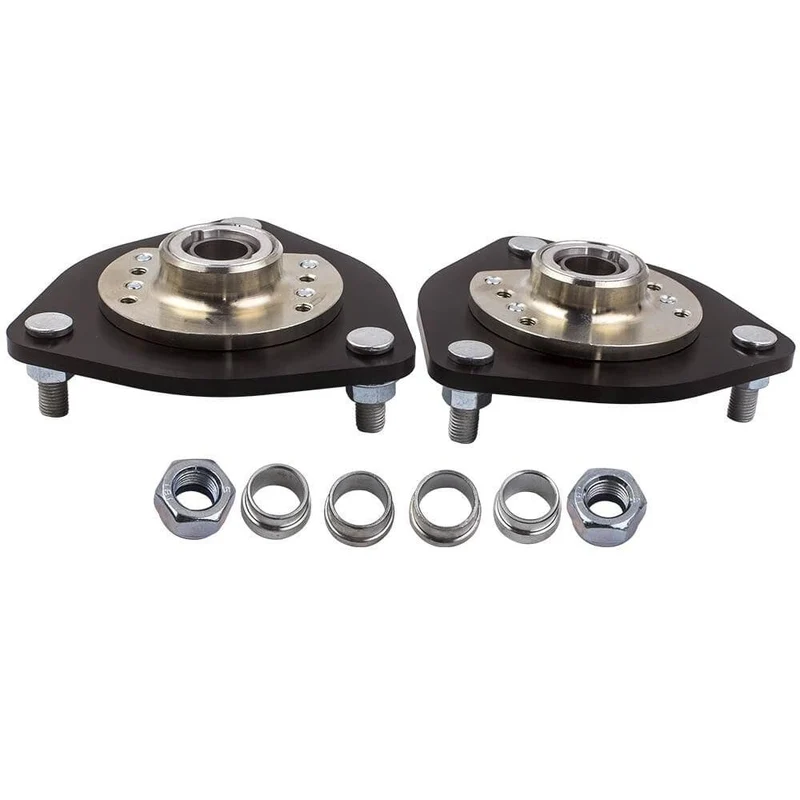 2 Stück Sturzplatten für Nissan S13 S14 Silvia 180SX 200SX 240SX 1989 1990 1991 1992 1993–1998, oben montiertes vorderes Gewindefahrwerk