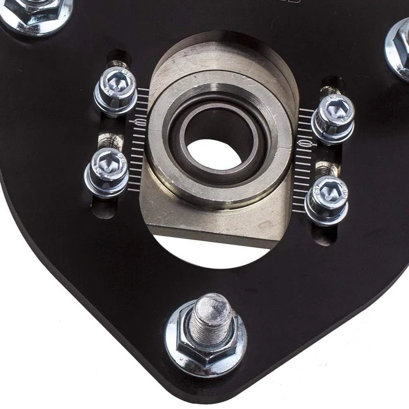 2 Stück Sturzplatten für Nissan S13 S14 Silvia 180SX 200SX 240SX 1989 1990 1991 1992 1993–1998, oben montiertes vorderes Gewindefahrwerk