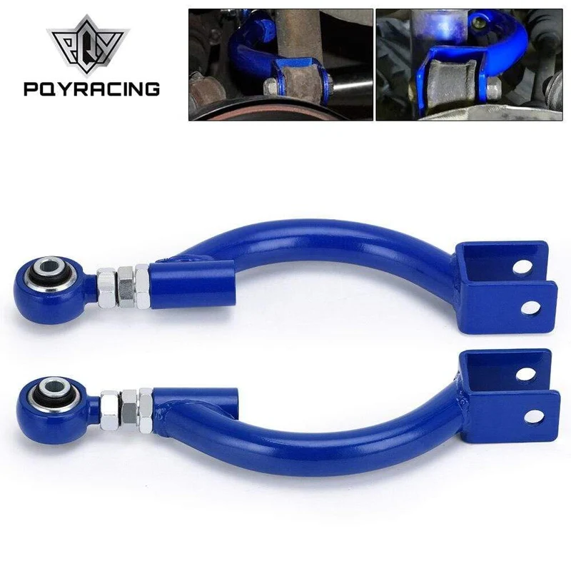 PQY - Zugstange blau für 95–98 240SX S14 S15 R33 hinten verstellbarer Sturz-Querlenkersatz, Aufhängung PQY9817