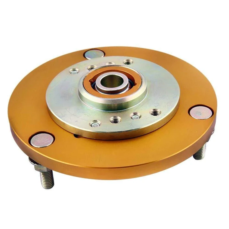 2 Stück vordere Gewindefahrwerks-Sturzplatten, obere Halterungen für BMW E36 3er-Serie, golden