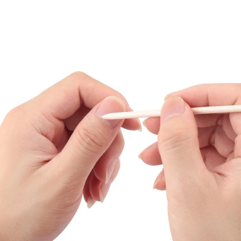 50/100 Stück Nagelhautschieber aus Holz, Nagelkunst-Design, orange Holzstäbchen, Strass-Punktur-Entfernung, Maniküre- und Pediküre-Pflegewerkzeuge