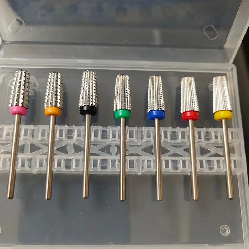 5 IN 1 Zweiwege-Hartmetall-Nagelbohrer Maniküre-Pediküre-Maschine Fräser Nagelfeilen Entfernen Sie Gelpolitur Nagelkunstwerkzeuge