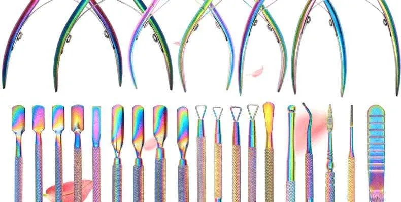 1 stücke Doppelseitige Edelstahl Nagelhautschieber Abgestorbene Haut Push-Entferner Für Pediküre Maniküre Nail Art Reiniger Pflegewerkzeug