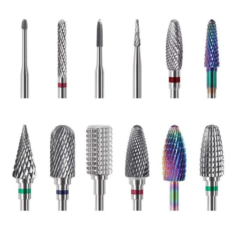 1 stücke Hartmetall Wolfram Cutter Nagel Bit Abgrifffeste Maniküre Polieren Saubere Häutchen Polieren Werkzeuge für Maniküre Bohrer