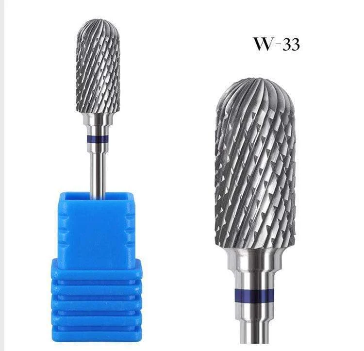 1 stücke Hartmetall Wolfram Cutter Nagel Bit Abgrifffeste Maniküre Polieren Saubere Häutchen Polieren Werkzeuge für Maniküre Bohrer