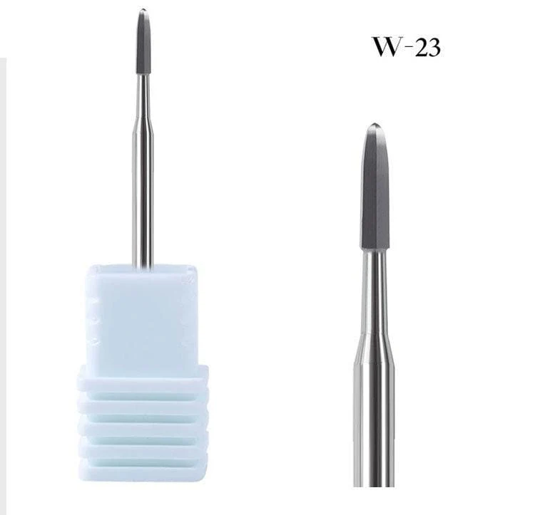 1 stücke Hartmetall Wolfram Cutter Nagel Bit Abgrifffeste Maniküre Polieren Saubere Häutchen Polieren Werkzeuge für Maniküre Bohrer
