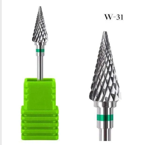 1 stücke Hartmetall Wolfram Cutter Nagel Bit Abgrifffeste Maniküre Polieren Saubere Häutchen Polieren Werkzeuge für Maniküre Bohrer