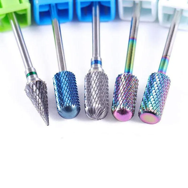 1 stücke Hartmetall Wolfram Cutter Nagel Bit Abgrifffeste Maniküre Polieren Saubere Häutchen Polieren Werkzeuge für Maniküre Bohrer