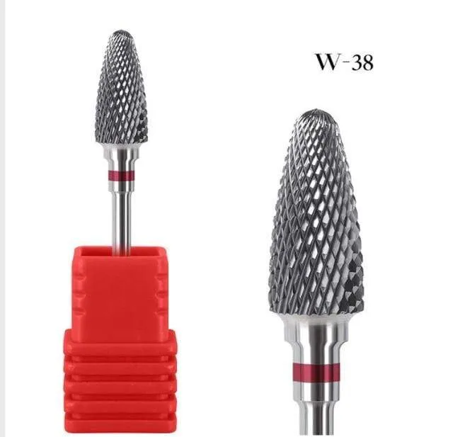 1 stücke Hartmetall Wolfram Cutter Nagel Bit Abgrifffeste Maniküre Polieren Saubere Häutchen Polieren Werkzeuge für Maniküre Bohrer
