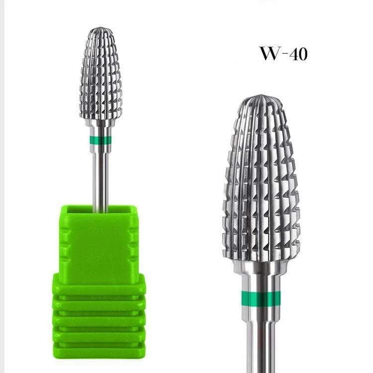 1 stücke Hartmetall Wolfram Cutter Nagel Bit Abgrifffeste Maniküre Polieren Saubere Häutchen Polieren Werkzeuge für Maniküre Bohrer