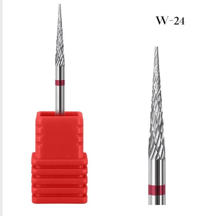 1 stücke Hartmetall Wolfram Cutter Nagel Bit Abgrifffeste Maniküre Polieren Saubere Häutchen Polieren Werkzeuge für Maniküre Bohrer