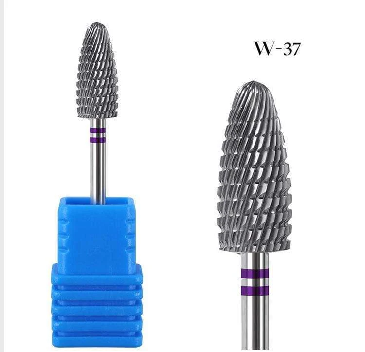 1 stücke Hartmetall Wolfram Cutter Nagel Bit Abgrifffeste Maniküre Polieren Saubere Häutchen Polieren Werkzeuge für Maniküre Bohrer