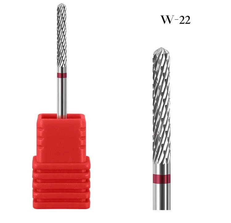 1 stücke Hartmetall Wolfram Cutter Nagel Bit Abgrifffeste Maniküre Polieren Saubere Häutchen Polieren Werkzeuge für Maniküre Bohrer