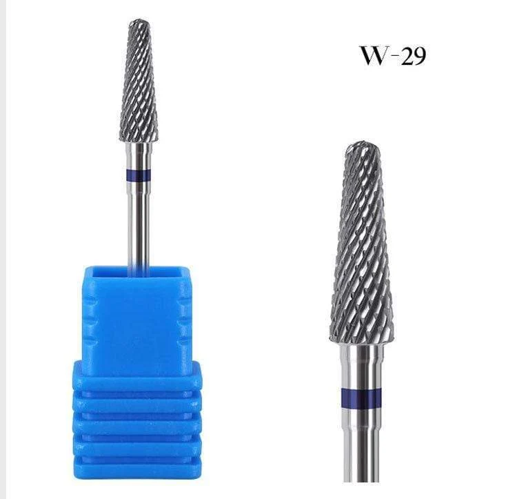1 stücke Hartmetall Wolfram Cutter Nagel Bit Abgrifffeste Maniküre Polieren Saubere Häutchen Polieren Werkzeuge für Maniküre Bohrer