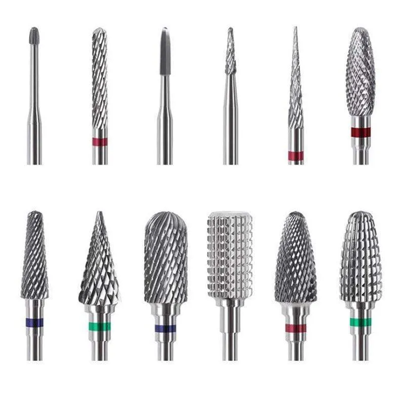 1 stücke Hartmetall Wolfram Cutter Nagel Bit Abgrifffeste Maniküre Polieren Saubere Häutchen Polieren Werkzeuge für Maniküre Bohrer