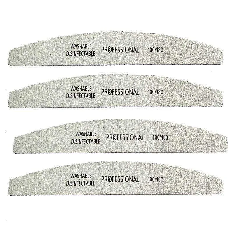 50 Stück professionelle Nagelfeilen 100/180 Schleifpapier Polierfeile Polnisch Unha Limas Maniküre Ongle Pilnik do paznokci Werkzeug Glanz